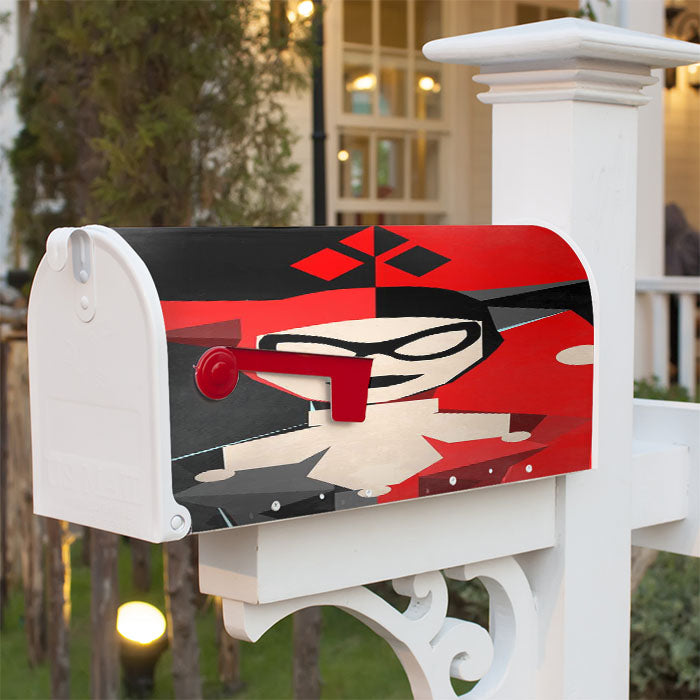 Quinn Batman Joker Diamond Magnetic Mailbox Cover 18" X 21" Outdoor Decor
