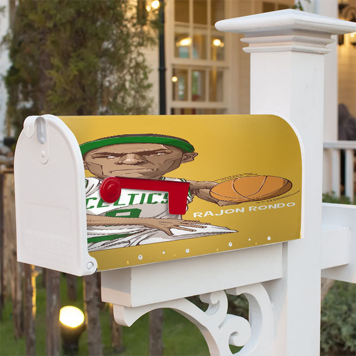 Rajon Rondo Yellow Magnetic Mailbox Cover 18" X 21" Outdoor Decor