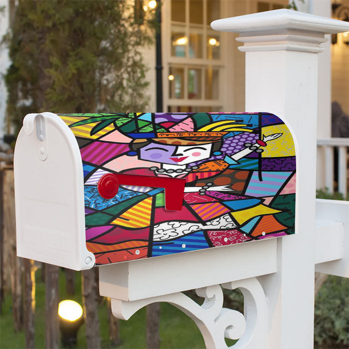 Romero Britto Love Magnetic Mailbox Cover 18" X 21" Outdoor Decor