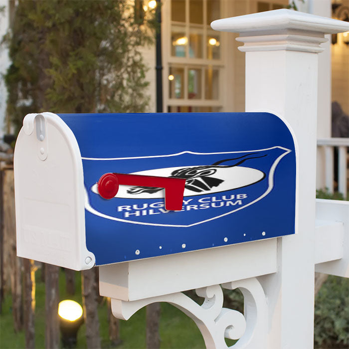 Rugby Club Hilversum Logo Blue Magnetic Mailbox Cover 18" X 21" Outdoor Decor