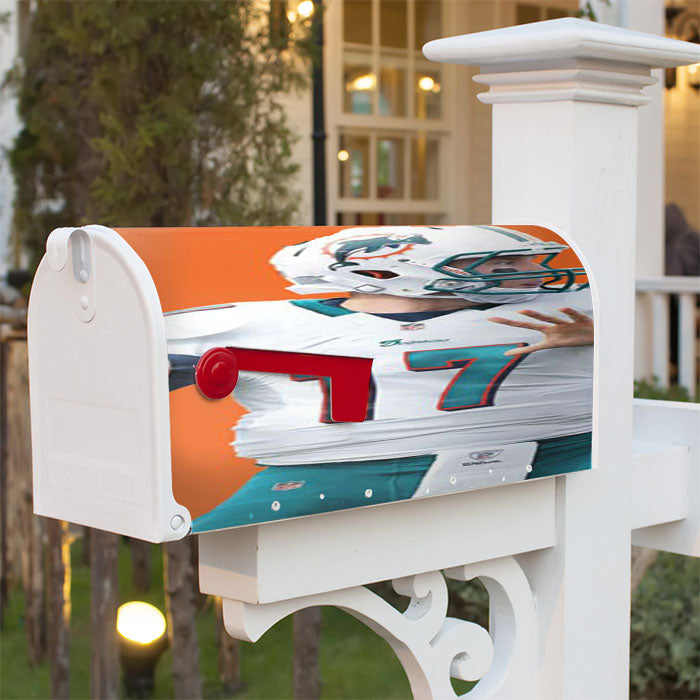 Ryan Tannehill Orange Magnetic Mailbox Cover 18" X 21" Outdoor Decor