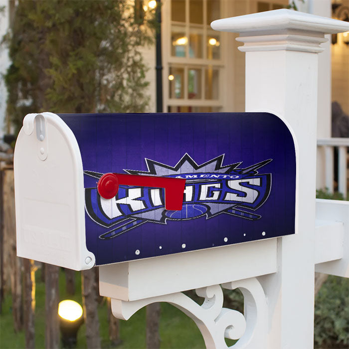 Sacramento Kings Hardwood 2 Magnetic Mailbox Cover 18" X 21" Outdoor Decor