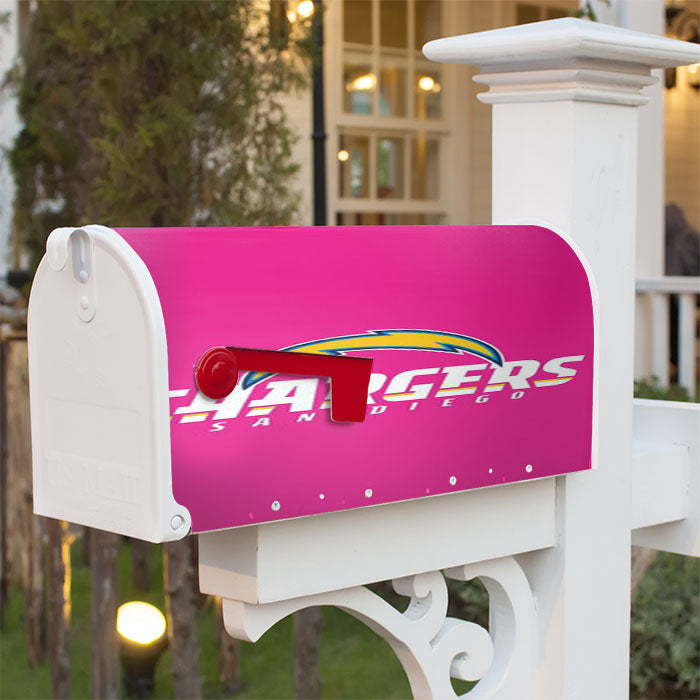 San Diego Chargers Pink Magnetic Mailbox Cover 18" X 21" Outdoor Decor