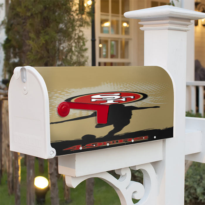San Francisco 49Ers Nfl Logo Magnetic Mailbox Cover 18" X 21" Outdoor Decor