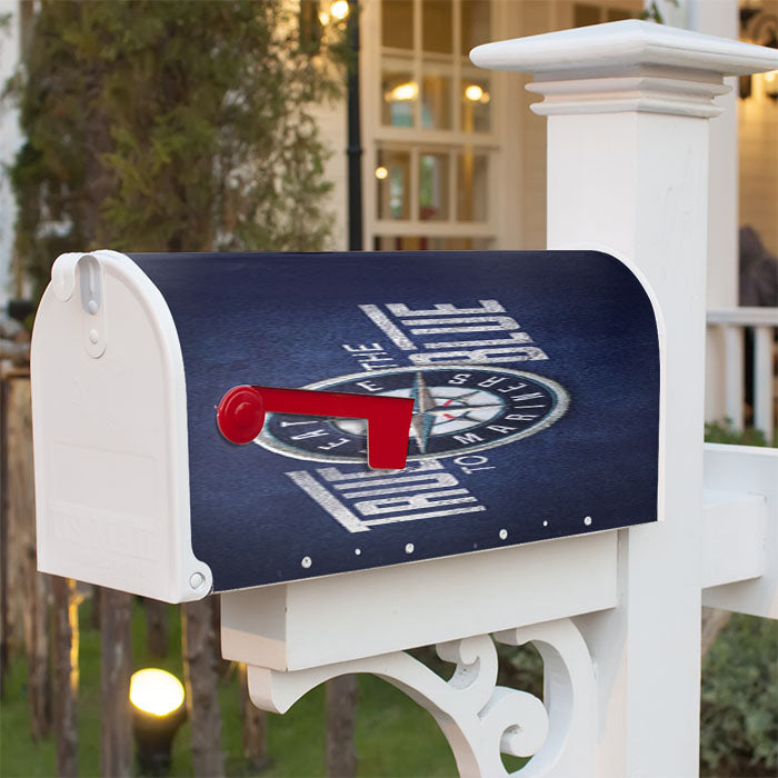 Seattle Mariners True To The Blue Magnetic Mailbox Cover 18" X 21" Outdoor Decor