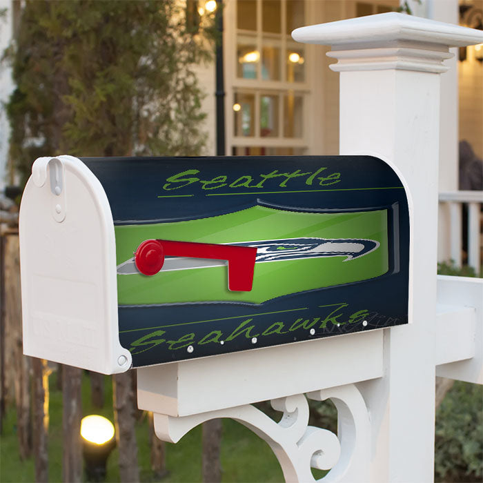 Seattle Seahawks, 12Th Man Magnetic Mailbox Cover 18" X 21" Outdoor Decor