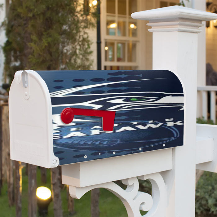 Seattle Seahawks Over Dots Magnetic Mailbox Cover 18" X 21" Outdoor Decor