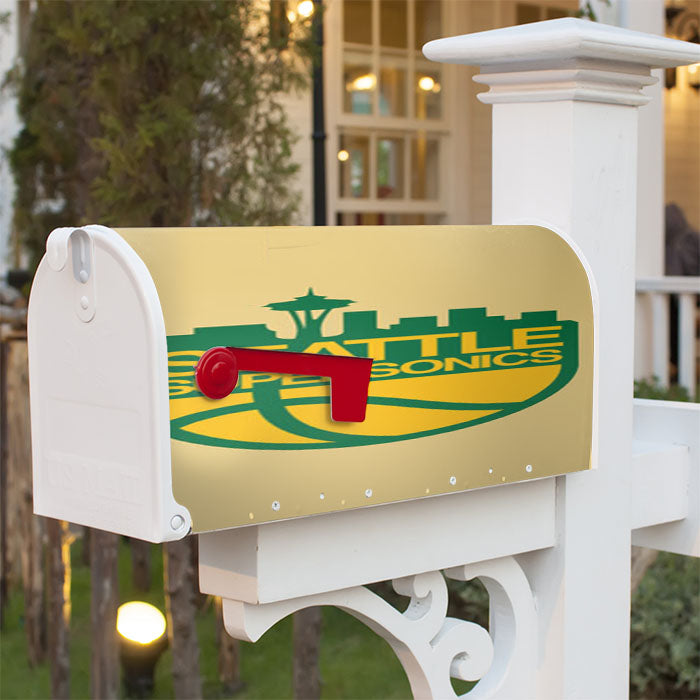 Seattle Supersonics Emblem Magnetic Mailbox Cover 18" X 21" Outdoor Decor