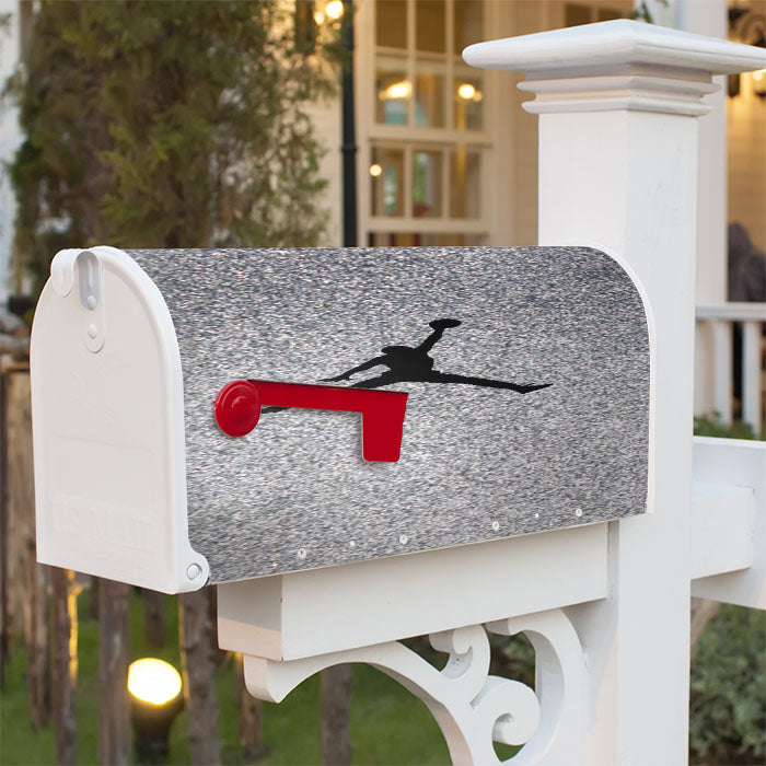 Silver Glitter Air Jordan Logo Magnetic Mailbox Cover 18" X 21" Outdoor Decor