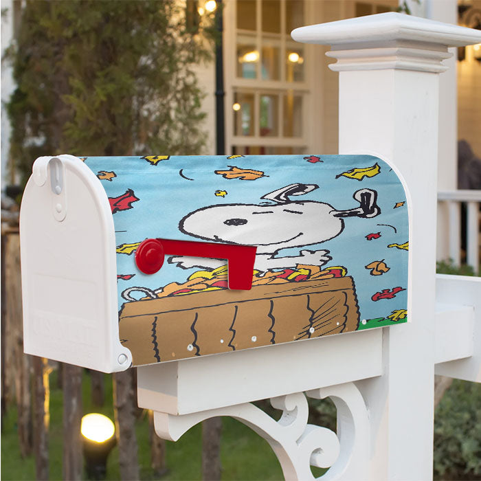 Snoopy Fall Outdoor Magnetic Mailbox Cover 18" X 21" Outdoor Decor