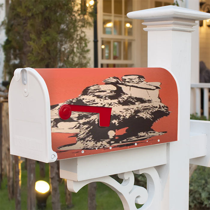 Star Wars Chewbacca Haircut Magnetic Mailbox Cover 18" X 21" Outdoor Decor