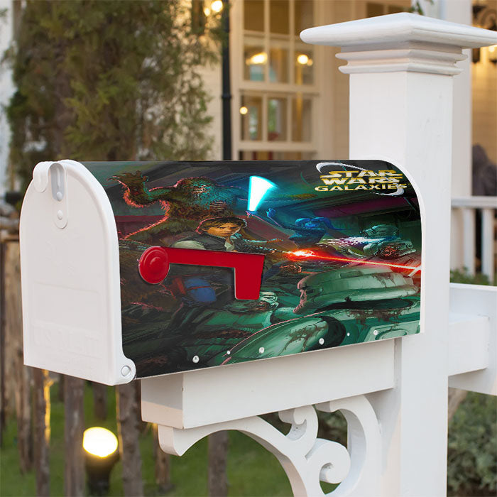 Star Wars Galaxies Magnetic Mailbox Cover 18" X 21" Outdoor Decor