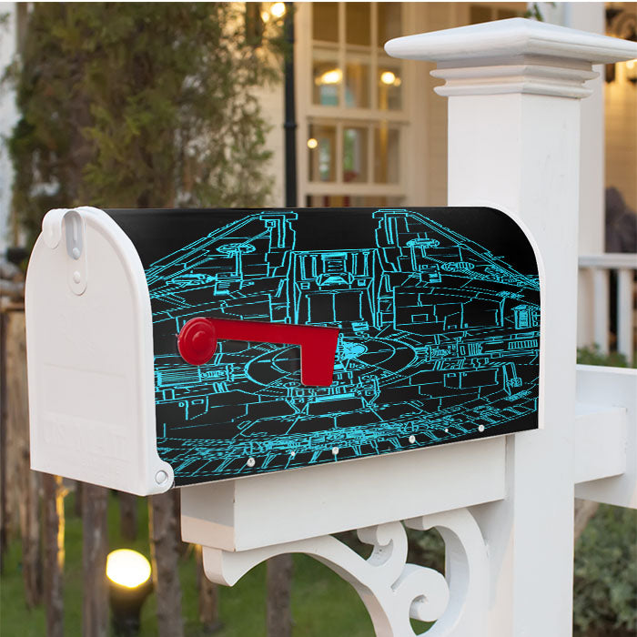 Star Wars Millenium Falcon Magnetic Mailbox Cover 18" X 21" Outdoor Decor
