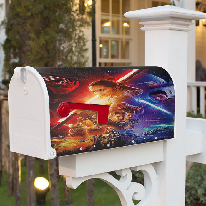 Star Wars The Force Awakens Cover Magnetic Mailbox Cover 18" X 21" Outdoor Decor