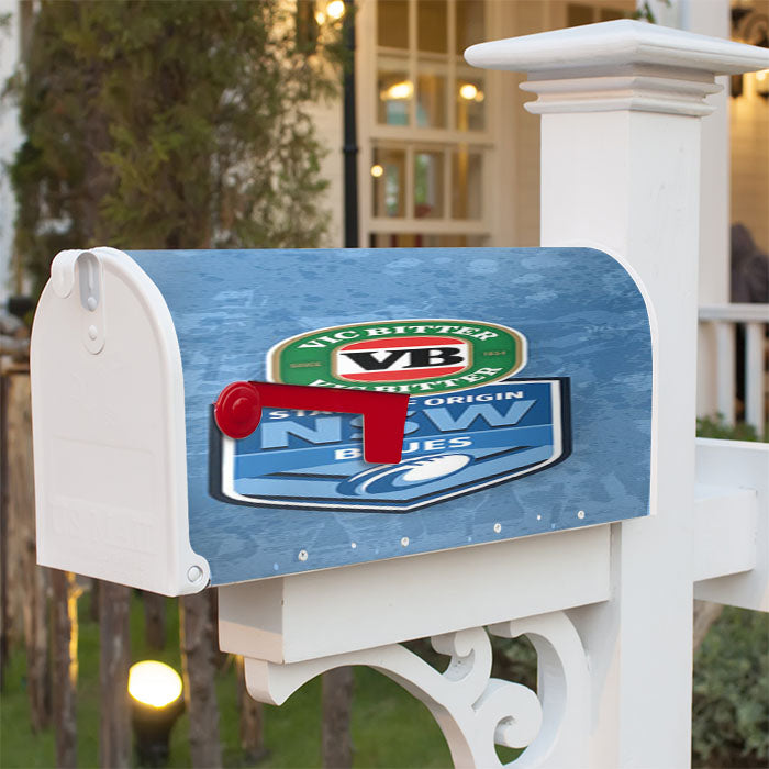 State Of Origin Nsw Blues Magnetic Mailbox Cover 18" X 21" Outdoor Decor