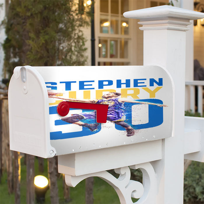 Stephen Curry 30 Magnetic Mailbox Cover 18" X 21" Outdoor Decor