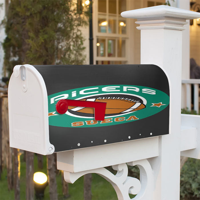 Sueca Ricers Logo Dark Grey Magnetic Mailbox Cover 18" X 21" Outdoor Decor