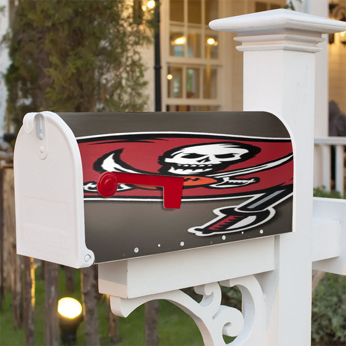 Tampa Bay Bucs Flag Fade Magnetic Mailbox Cover 18" X 21" Outdoor Decor