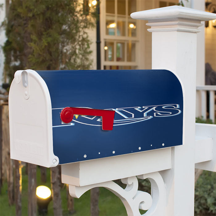 Tampa Bay Rays Text Magnetic Mailbox Cover 18" X 21" Outdoor Decor