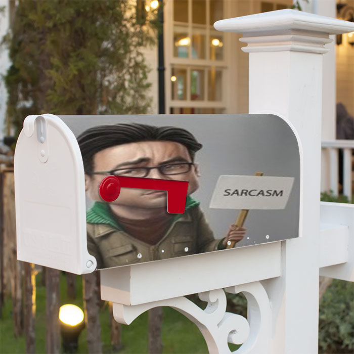 The Big Bang Theory Sarcasm Magnetic Mailbox Cover 18" X 21" Outdoor Decor