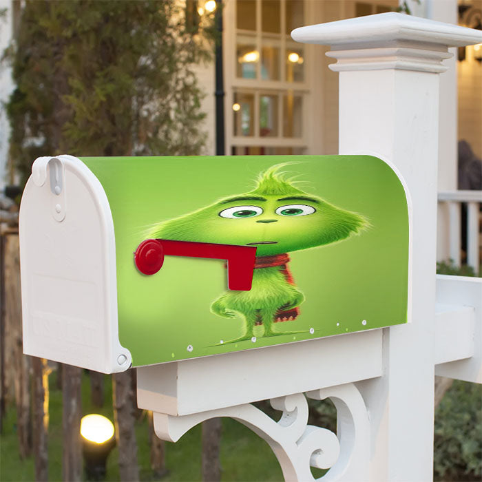 The Grinch Kids Magnetic Mailbox Cover 18" X 21" Outdoor Decor