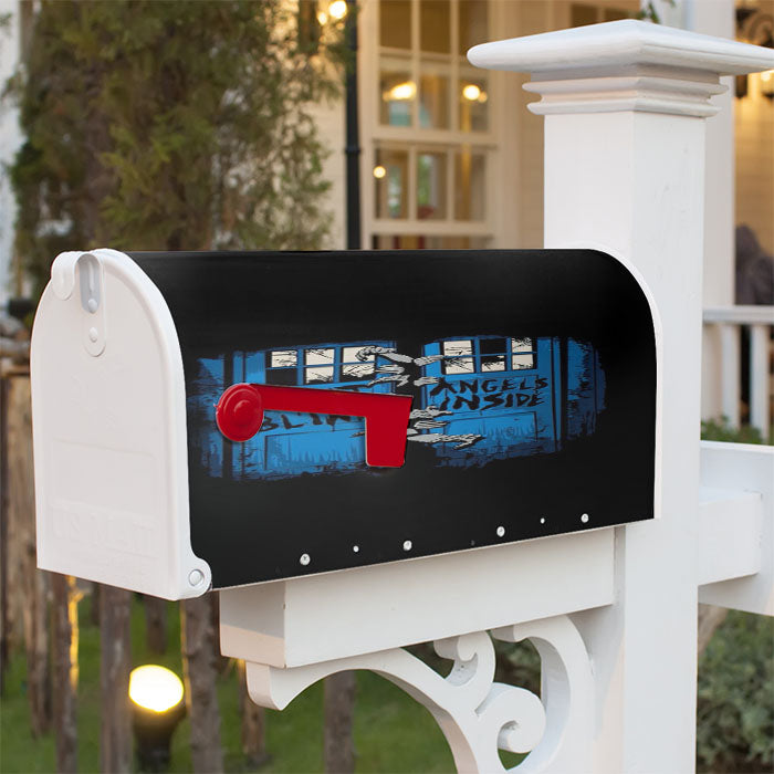 The Time Traveler Dr Who Dont Blink Magnetic Mailbox Cover 18" X 21" Outdoor Decor