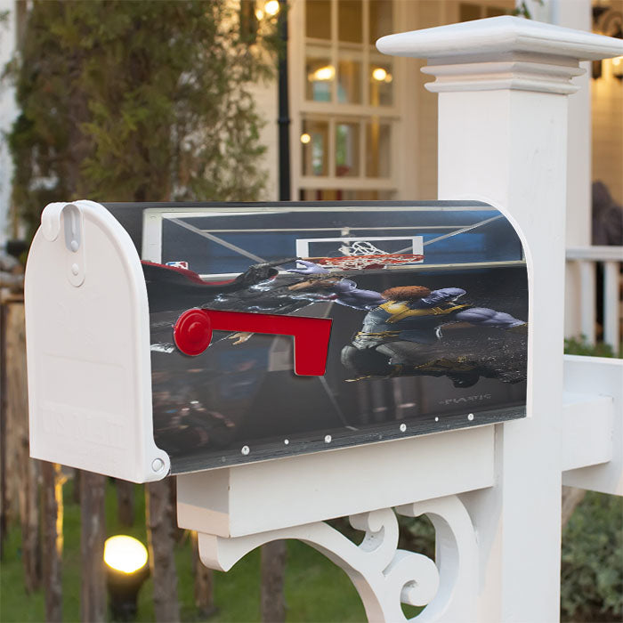 Thor Thanos 1 On 1 Basketball Magnetic Mailbox Cover 18" X 21" Outdoor Decor