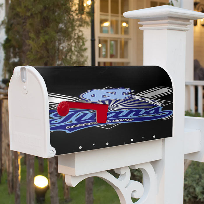 Titans Baseball Logo Black Magnetic Mailbox Cover 18" X 21" Outdoor Decor