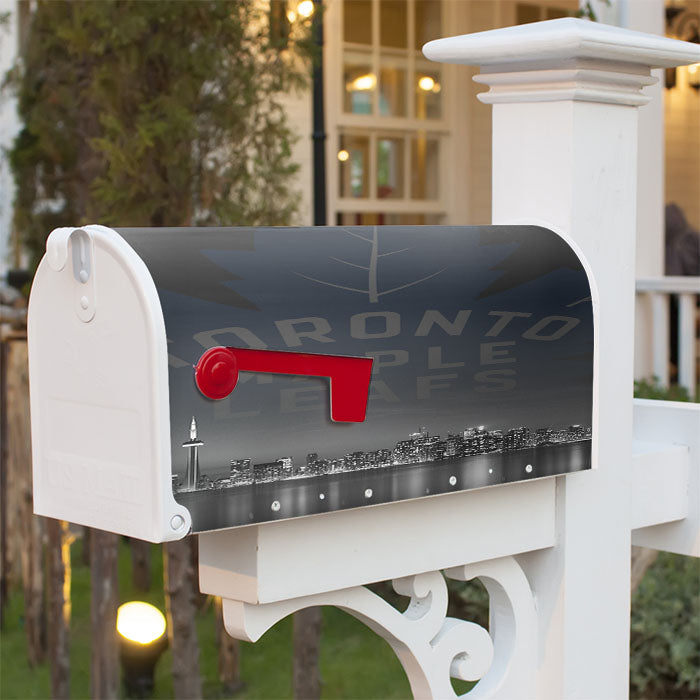 Toronto Maple Leafs Night City Magnetic Mailbox Cover 18" X 21" Outdoor Decor