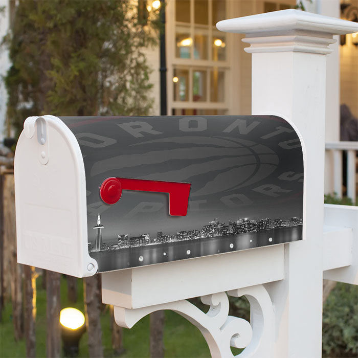 Toronto Raptors Night City Magnetic Mailbox Cover 18" X 21" Outdoor Decor