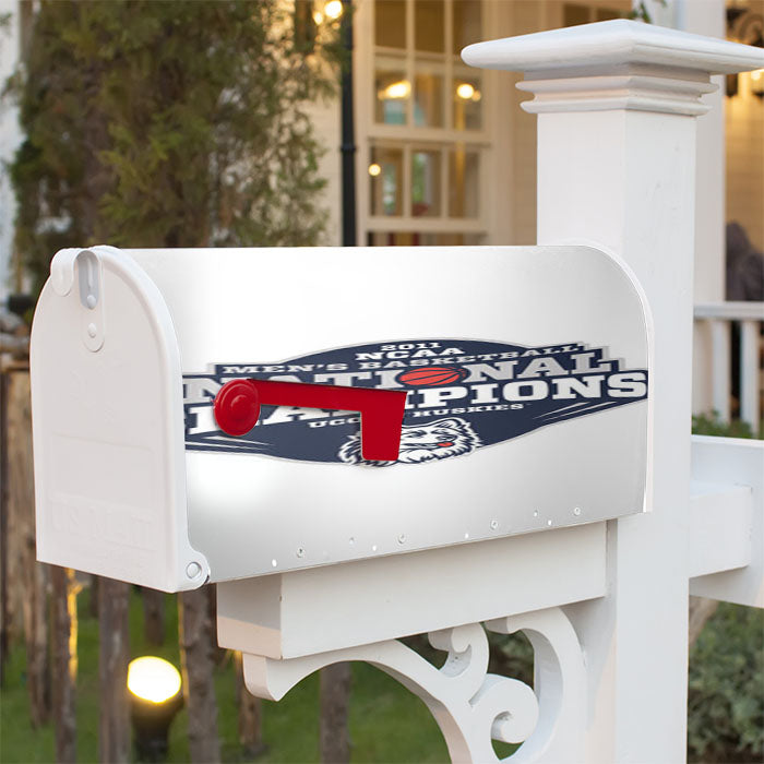 Uconn Huskies National Champions Magnetic Mailbox Cover 18" X 21" Outdoor Decor