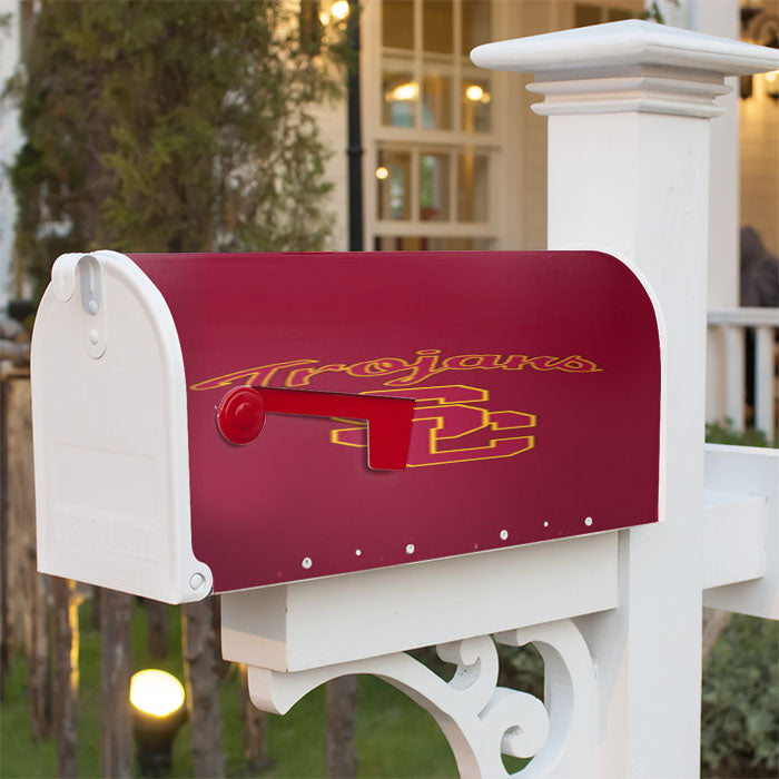 Usc Trojans Nfl Magnetic Mailbox Cover 18" X 21" Outdoor Decor