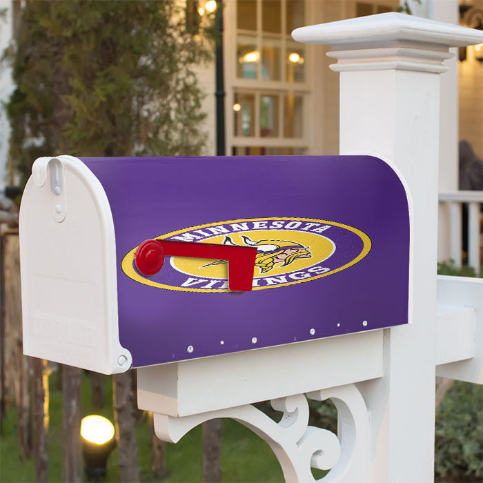 Vikings Logos Magnetic Mailbox Cover 18" X 21" Outdoor Decor