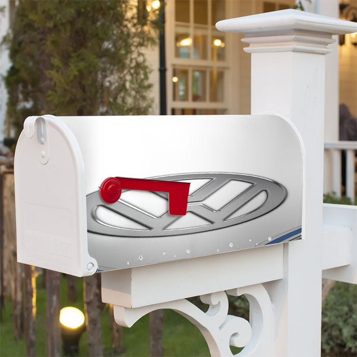Volkswagen Minibus Logo Magnetic Mailbox Cover 18" X 21" Outdoor Decor