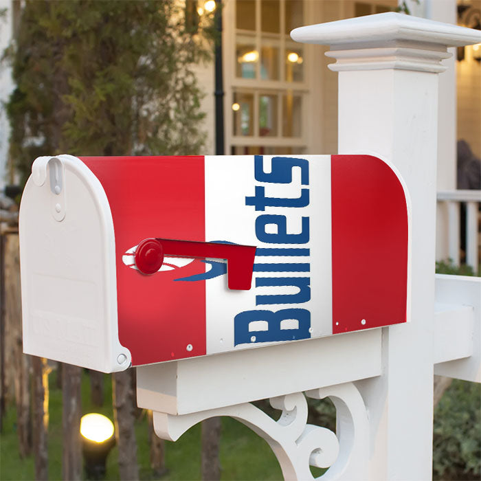 Washington Bullets 1987 Logo Magnetic Mailbox Cover 18" X 21" Outdoor Decor