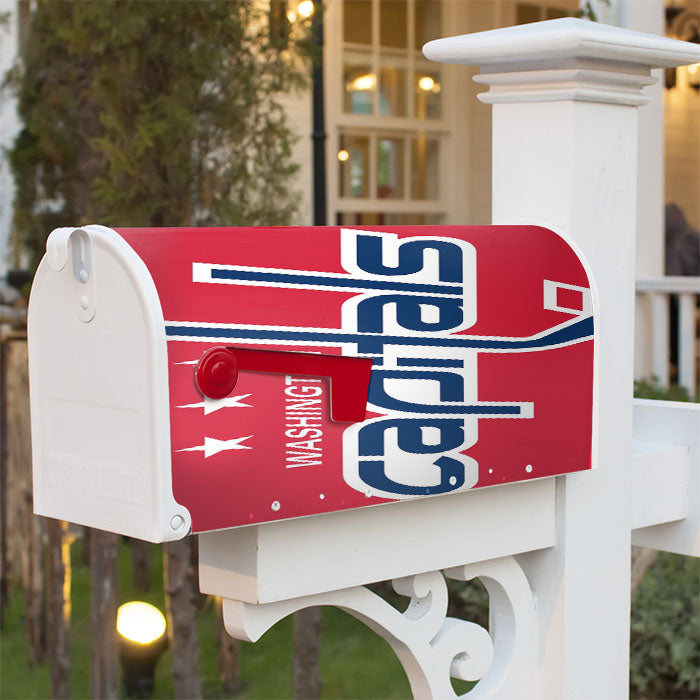 Washington Capitals Hockey1 Magnetic Mailbox Cover 18" X 21" Outdoor Decor