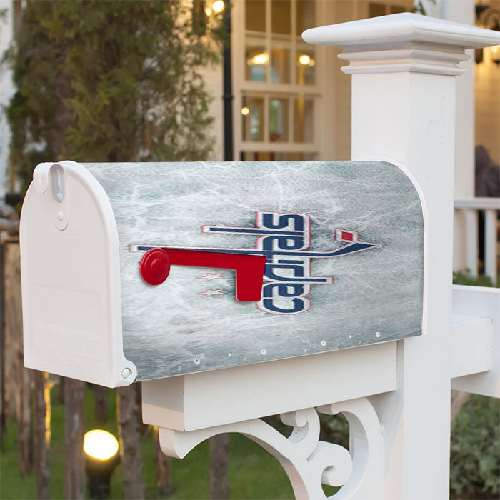 Washington Capitals On Ice Magnetic Mailbox Cover 18" X 21" Outdoor Decor