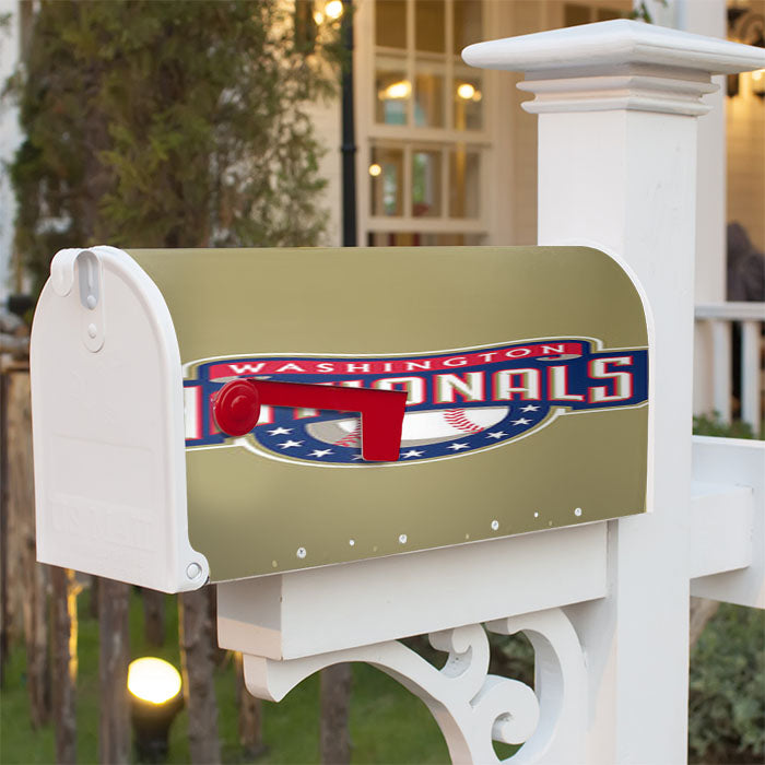 Washington National Baseball Logo Gray Magnetic Mailbox Cover 18" X 21" Outdoor Decor