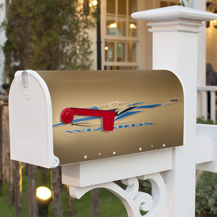 Washington Wizards Brown Magnetic Mailbox Cover 18" X 21" Outdoor Decor