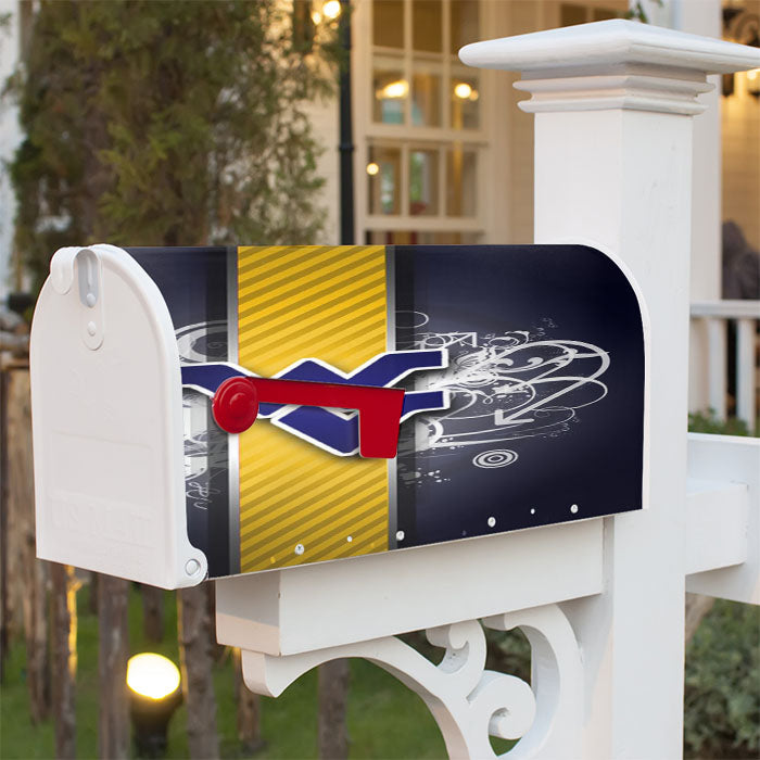 West Virginia Logo Wallpaper Magnetic Mailbox Cover 18" X 21" Outdoor Decor