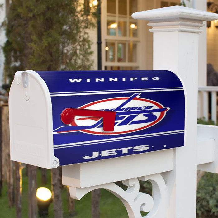 Winnipeg Jets Magnetic Mailbox Cover 18" X 21" Outdoor Decor