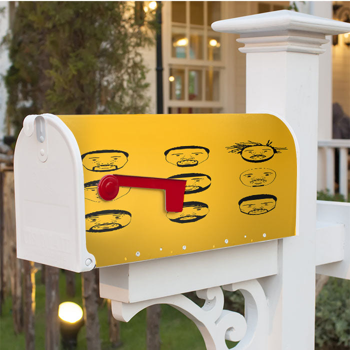 Wu Tang Clan Personel Face Art Magnetic Mailbox Cover 18" X 21" Outdoor Decor