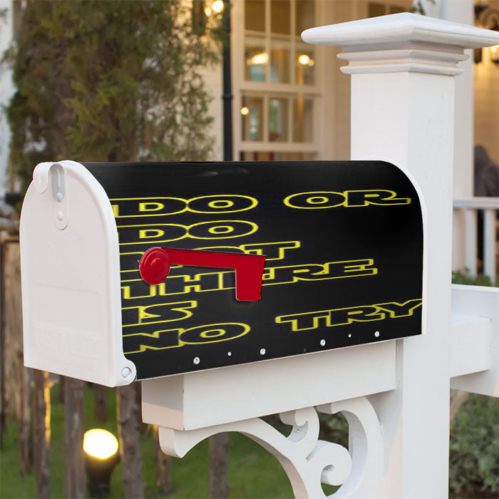 Yoda Quote Star Wars Magnetic Mailbox Cover 18" X 21" Outdoor Decor