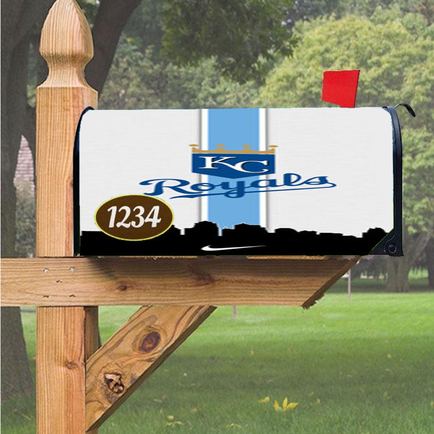 Kansas City Royals Magnetic Mailbox Cover 18" X 21" Outdoor Decor
