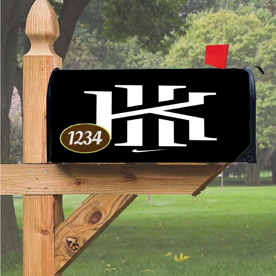Kyrie Irving Nike Black White Logo Magnetic Mailbox Cover 18" X 21" Outdoor Decor