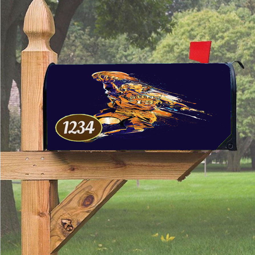 Nba Steve Nash Art Magnetic Mailbox Cover 18" X 21" Outdoor Decor