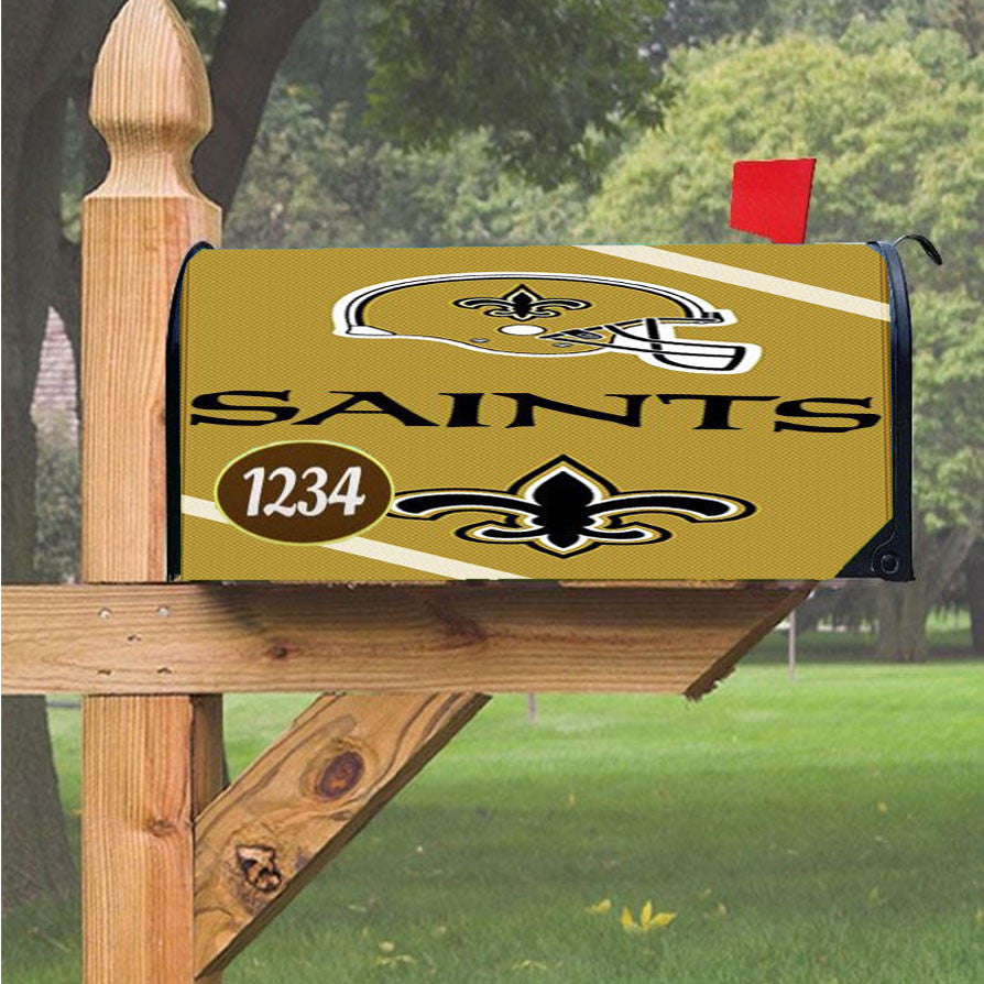 New Orleans Saints Magnetic Mailbox Cover 18" X 21" Outdoor Decor