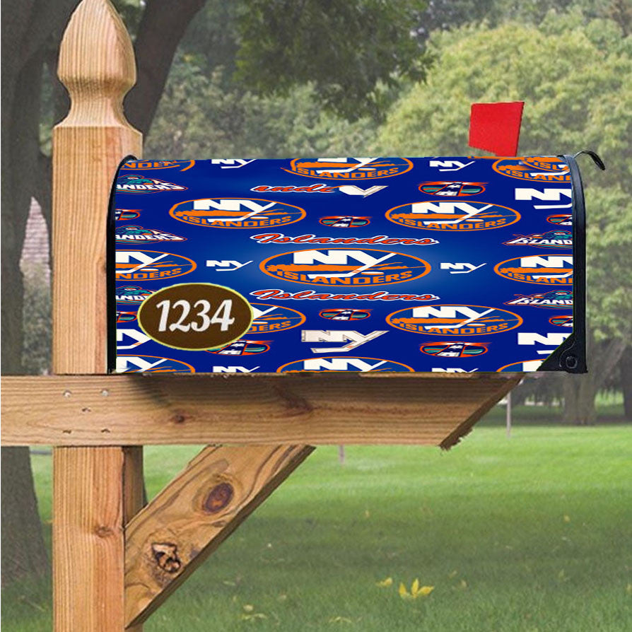 New York Islanders Symbols 1 Magnetic Mailbox Cover 18" X 21" Outdoor Decor
