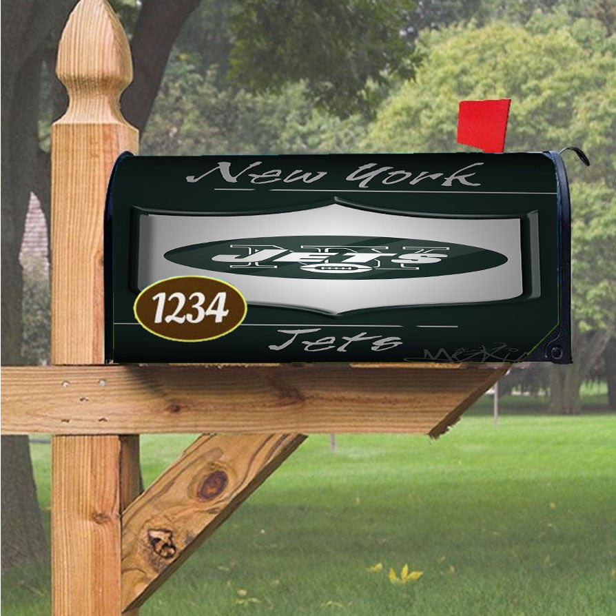 New York Jets, Afc, Bryce Petty Magnetic Mailbox Cover 18" X 21" Outdoor Decor