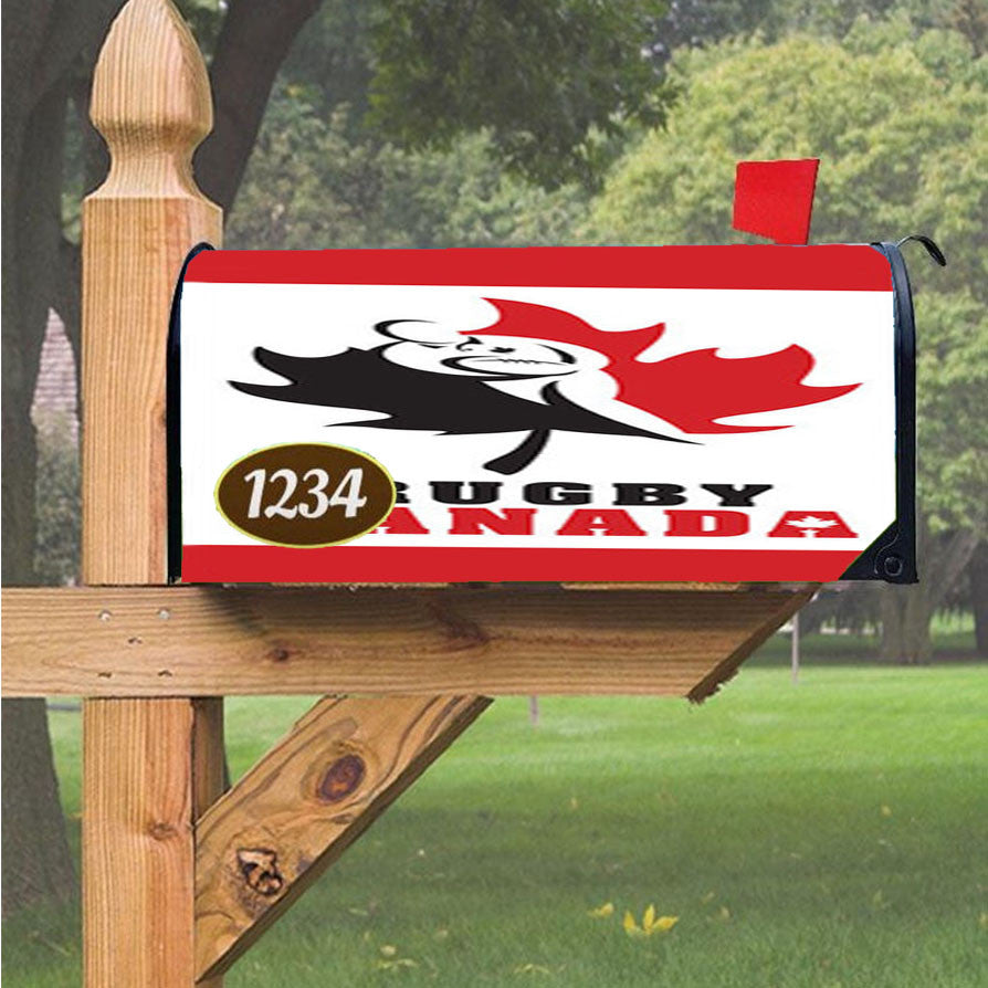 Rugby Canada Magnetic Mailbox Cover 18" X 21" Outdoor Decor